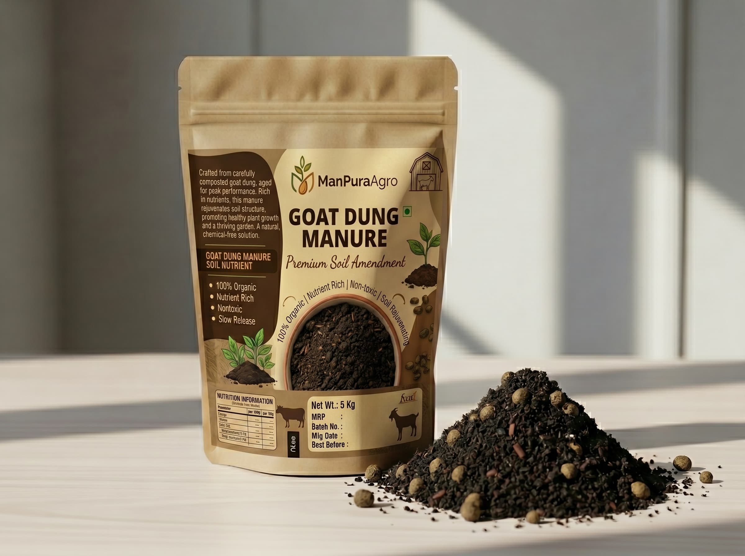 Enriched Goat Dung Manure